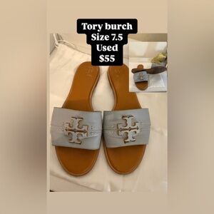 Tory burch slides sandals